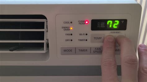 Press the Mode button on the control panel to select the desired mode. . Lg air conditioner filter reset